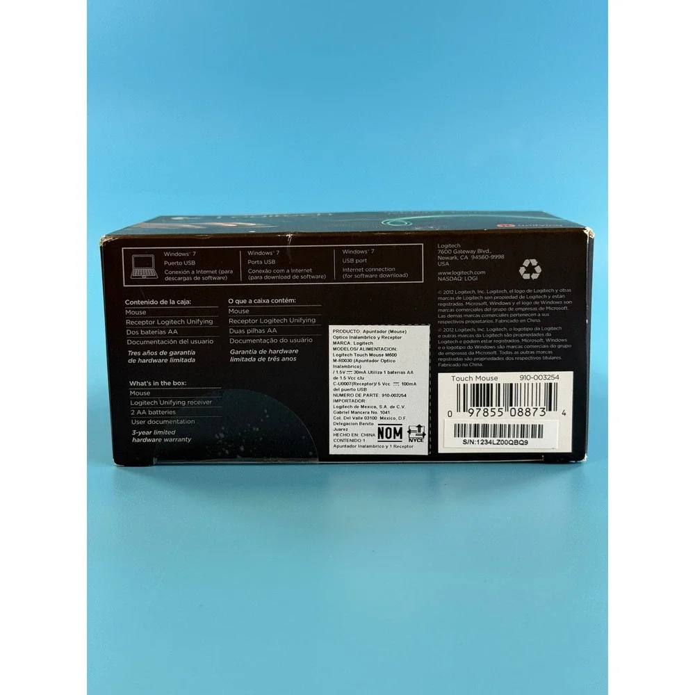 Logitech M600 Wireless Touch Mouse w/ Unifying Receiver - New